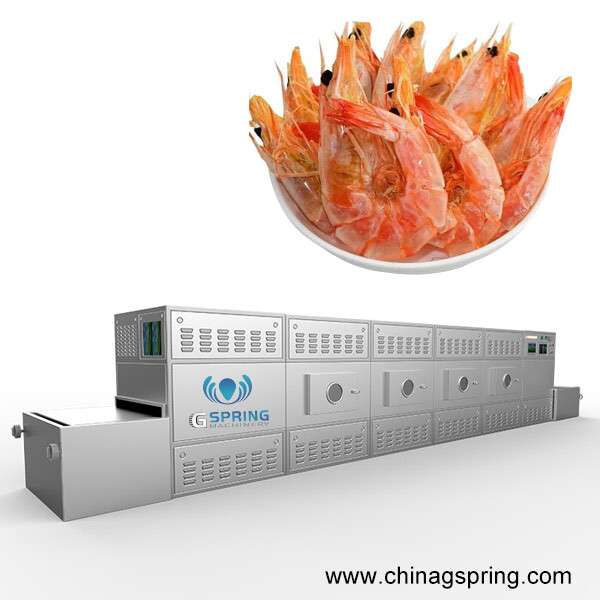 Tunnel Conveyor Microwave Shrimp Dryer