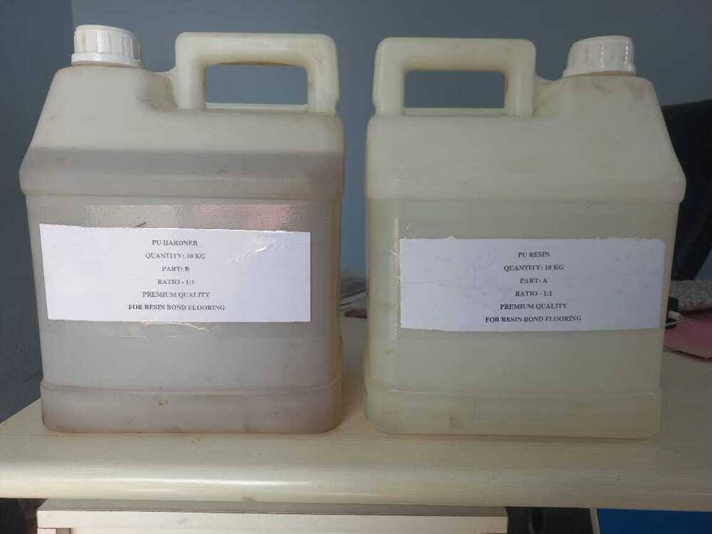 Industrial PU resin ready to used two part flooring construction chemical