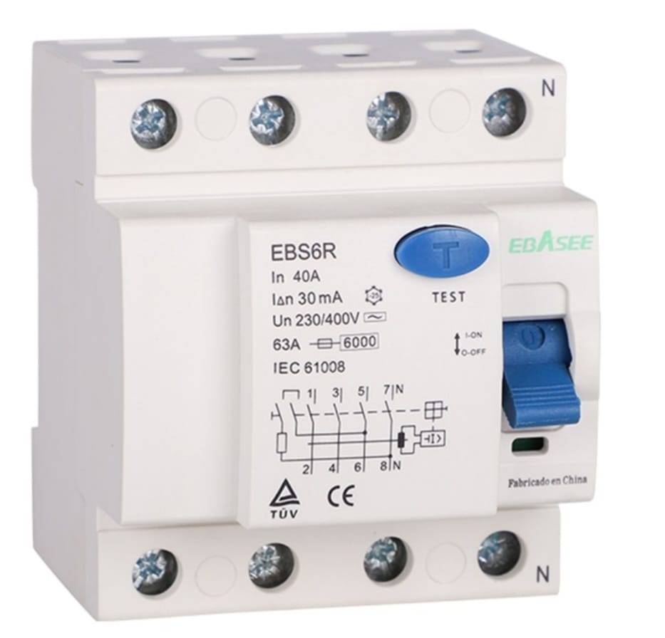 RCCB RESIDUAL CURRENT CIRCUIT BREAKER