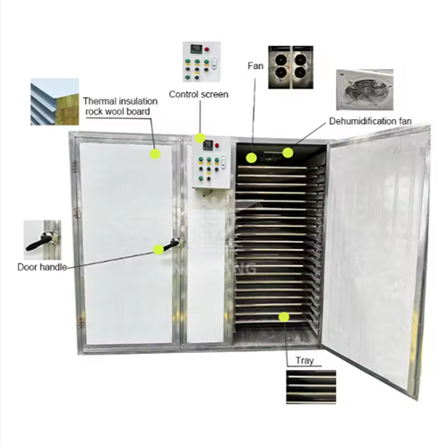 Electric Heating Drying Red Pepper Pepper Leaf Thyme Oregano Tray Dehydrating Machine - Feature: High Efficiency