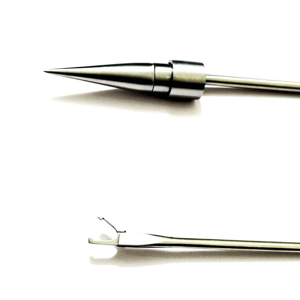 Piles Gun With Forceps - Stainless Steel, Standard Size, Silver Color | Manual Operation, Lightweight, Polished Finish, Portable Design