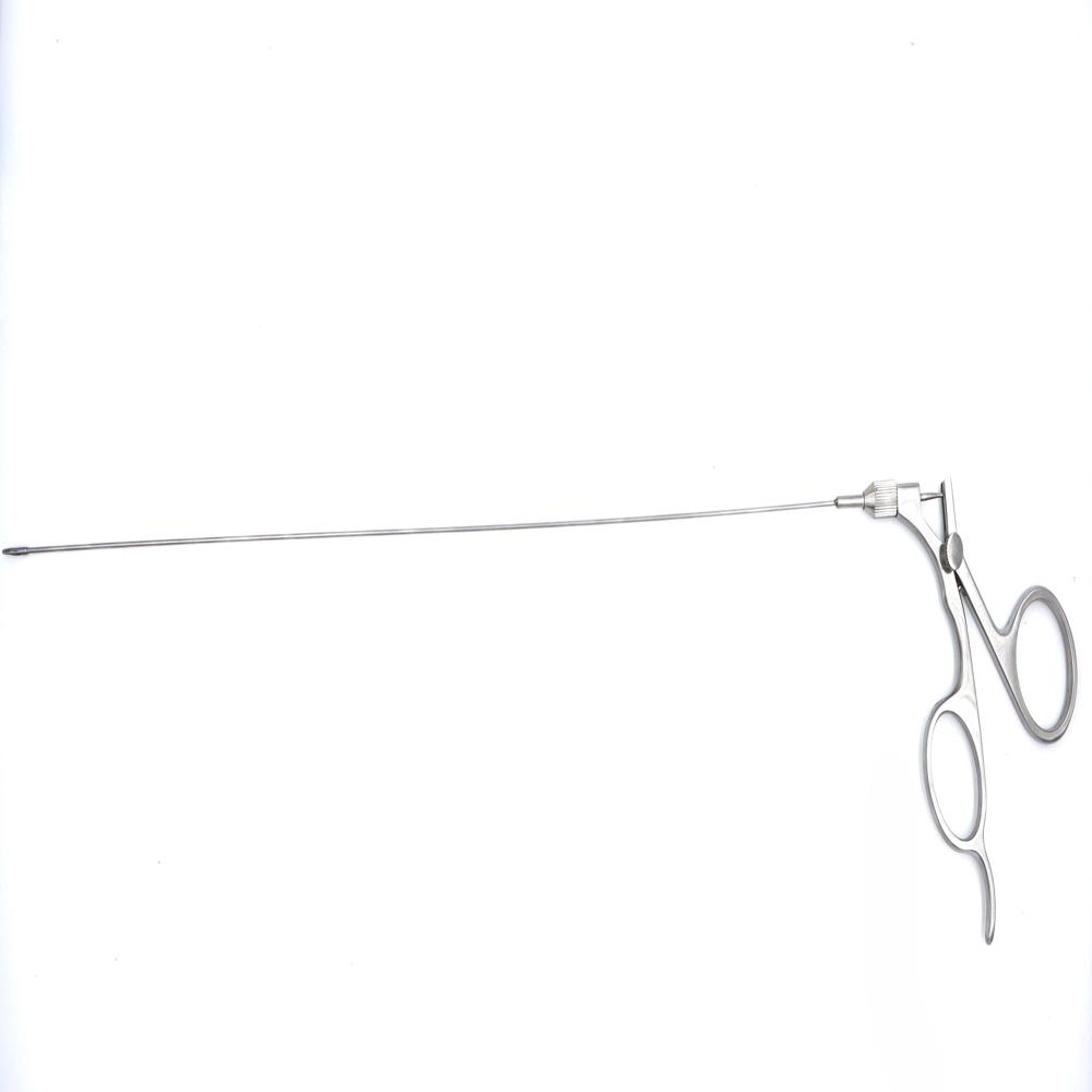 Hysteroscopic Scissor - Stainless Steel, Silver Color | Manual Operation, Ergonomic Handle, Portable, Autoclavable, Reusable