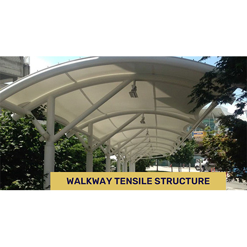 Walkway Tensile Structure - Color: White