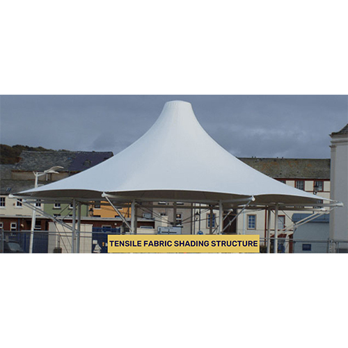 Tensile Fabric Shading Structure - Color: White