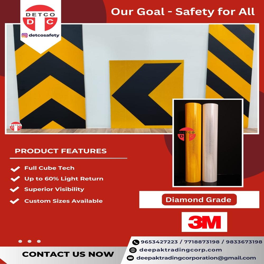 3m Diamond Grade High-visibility Reflective Sheeting - Length: 45.72 Meters