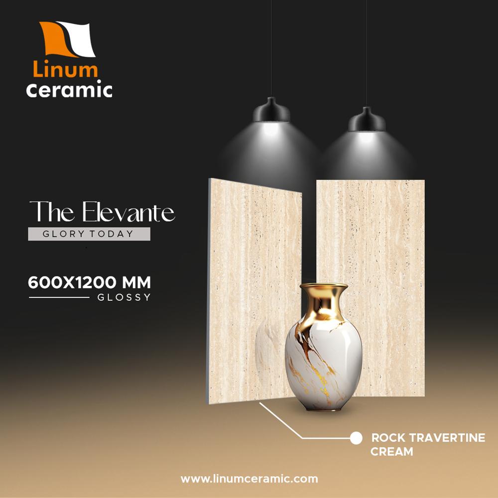 600x1200 MM Avario Yellow Glossy Finish Tile