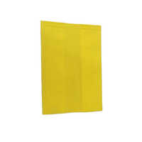 Non Woven Shoe Bag - Non Woven Material , 12x16 Inches Size, Yellow Color, Embossed Matte Finish, 1 Kg Load Capacity, With Handle
