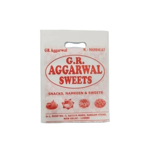 Printed Non Woven Carry Bag - Color: White