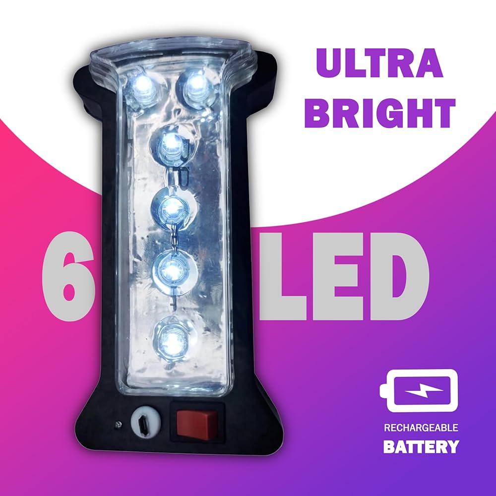 9 Watt Emergency Light ( 6 Led ) - Features: Good Quality