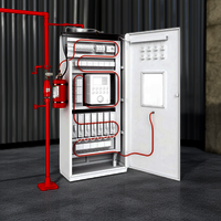 Server rack fire suppression system
