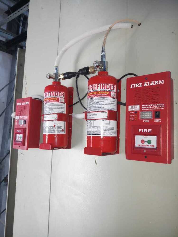 Server rack fire suppression system