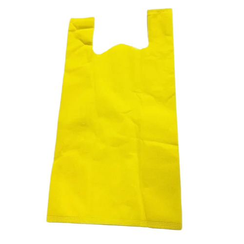 Yellow Non Woven W Cut Bag