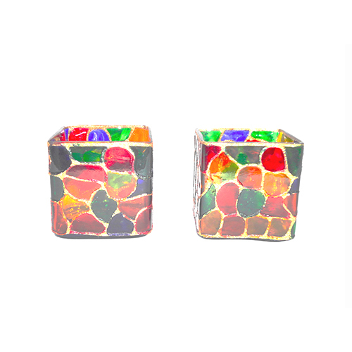 Gge 0134 Decorative Glass Candle Votive - Color: As Per Demand
