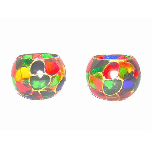 Gge 0135 Decorative Glass Candle Votive - Color: As Per Demand