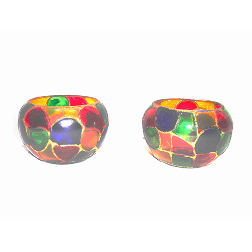 Gge 0136 Decorative Glass Candle Votive - Color: As Per Demand