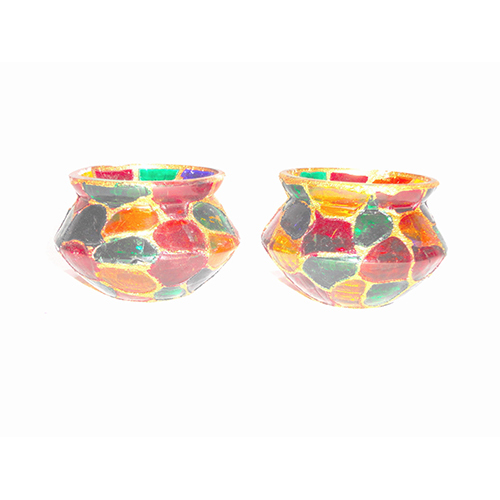 Gge 0139 Decorative Glass Candle Votive - Color: As Per Demand