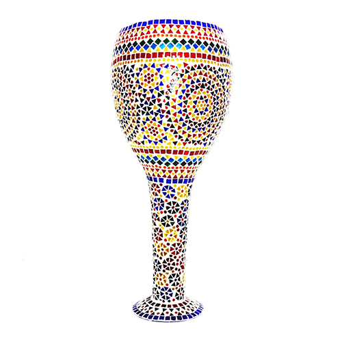 GGE 0380 Mosaic Design Beaded Flower Pot