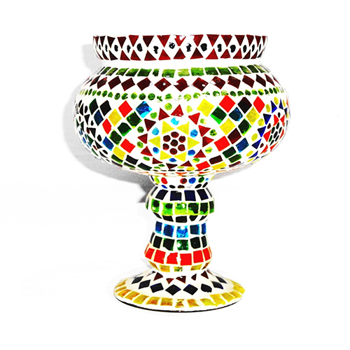 GGE 0385 Mosaic Design Beaded Flower Pot