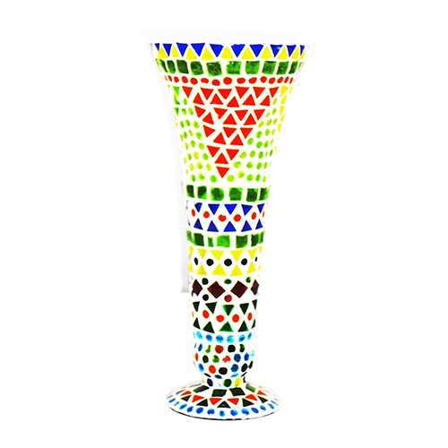 GGE 0397 Mosaic Design Beaded Flower Pot