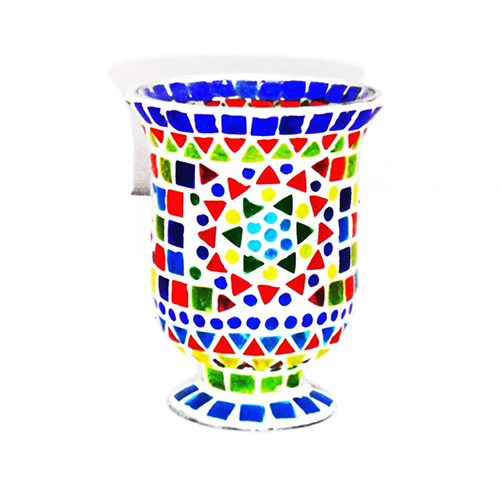 GGE 0399 Mosaic Design Beaded Flower Pot