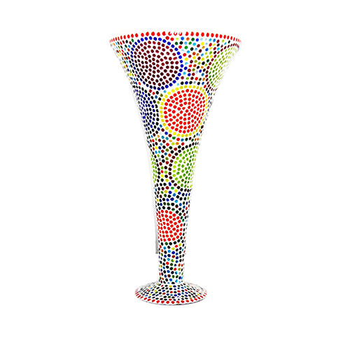 GGE 0400 Mosaic Design Beaded Flower Pot