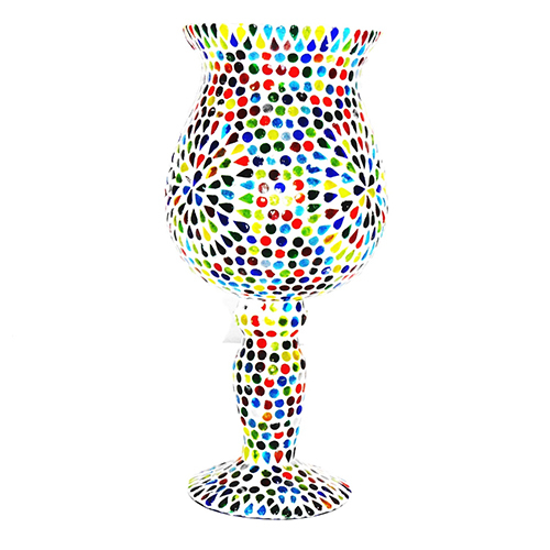 GGE 0402 Mosaic Design Beaded Flower Pot