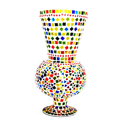 GGE 0404 Mosaic Design Beaded Flower Pot