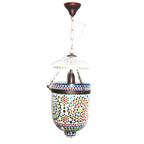Gge 0469 Multicolor Glass Hanging Lamp - Color: Different Available