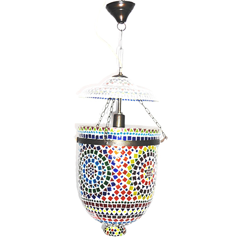 GGE 0470 Multicolor Glass Hanging Lamp