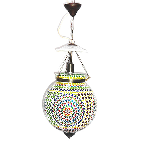 GGE 0474 Multicolor Glass Hanging Lamp