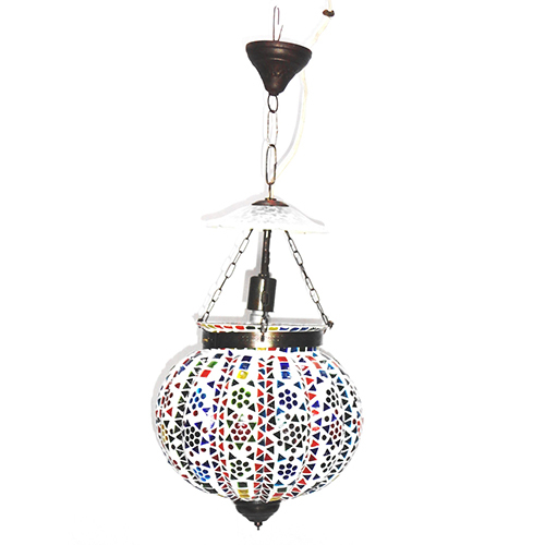 GGE 0475 Multicolor Glass Hanging Lamp