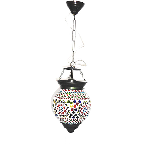 Gge 0480 Multicolor Glass Hanging Lamp - Color: Different Available