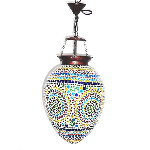 GGE 0481 Multicolor Glass Hanging Lamp