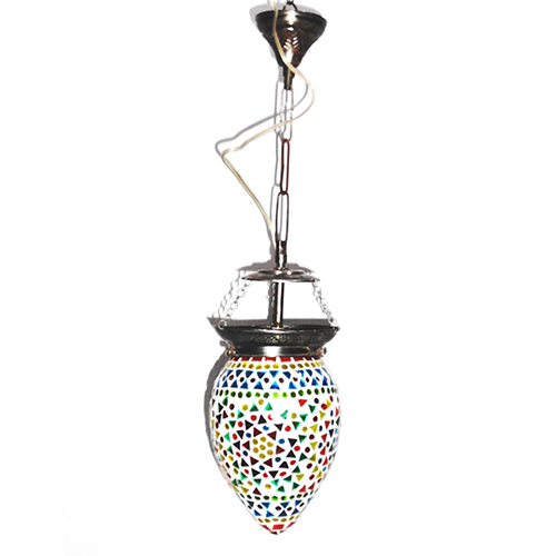 Gge 0482 Multicolor Glass Hanging Lamp - Color: Different Available