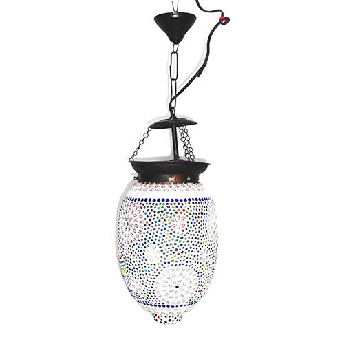 GGE 0484 Multicolor Glass Hanging Lamp