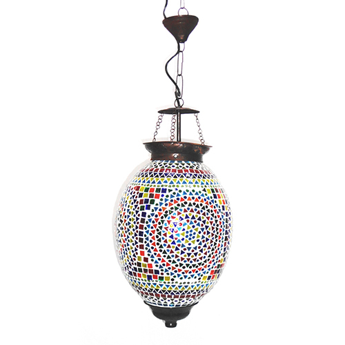 GGE 0485 Multicolor Glass Hanging Lamp