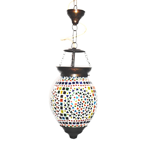 GGE 0487 Multicolor Glass Hanging Lamp
