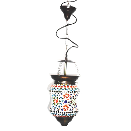 GGE 0489 Multicolor Glass Hanging Lamp
