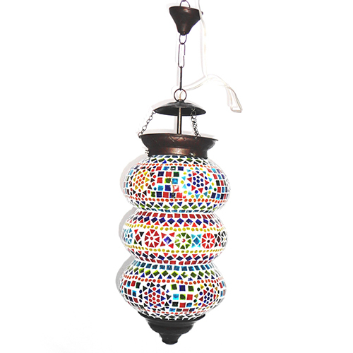 Gge 0493 Multicolor Glass Hanging Lamp - Color: Different Available