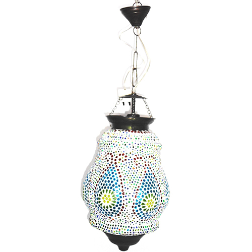 GGE 0494 Multicolor Glass Hanging Lamp