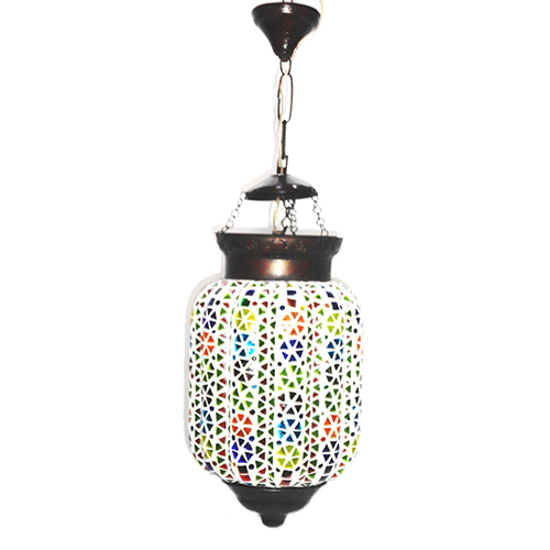 Gge 0495 Multicolor Glass Hanging Lamp - Color: Different Available