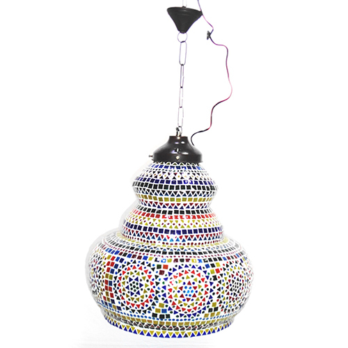 Gge 0497 Multicolor Glass Hanging Lamp - Color: Different Available