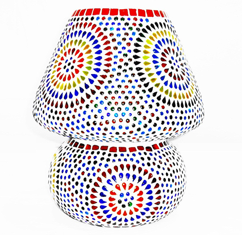 GGE 0001 Mosaic Glass Table Lamp