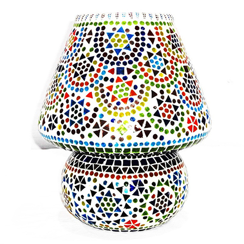Gge 0007 Mosaic Glass Table Lamp - Color: Different Available