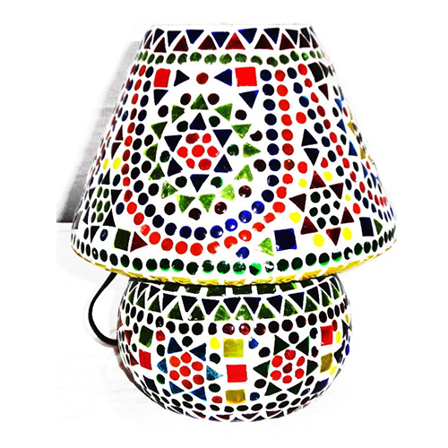 Gge 0011 Mosaic Glass Table Lamp - Color: Different Available