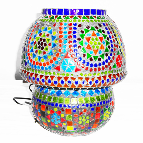 GGE 0033 Mosaic Glass Table Lamp