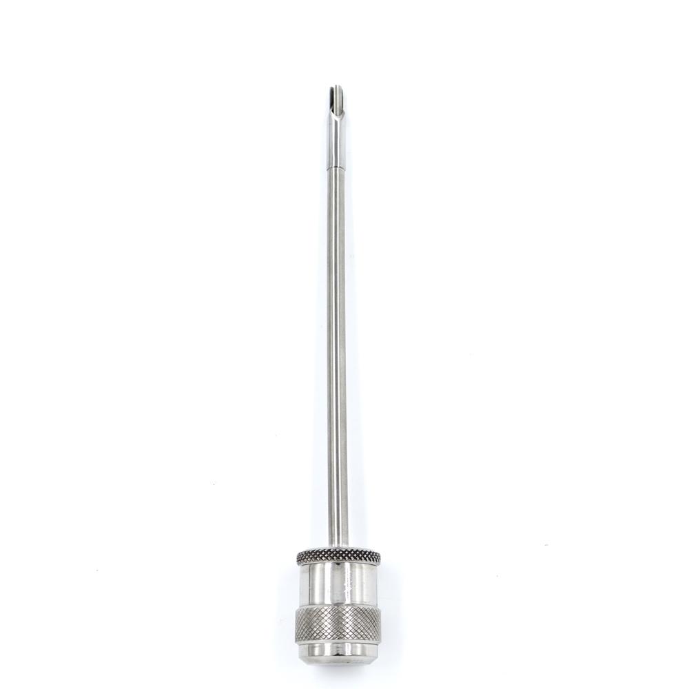 5mm Safety Trocar with Center Pin - Stainless Steel, 5mm Diameter, Silver Finish | Shielded Tip, Ergonomic Handle, Manual Operation, Reusable