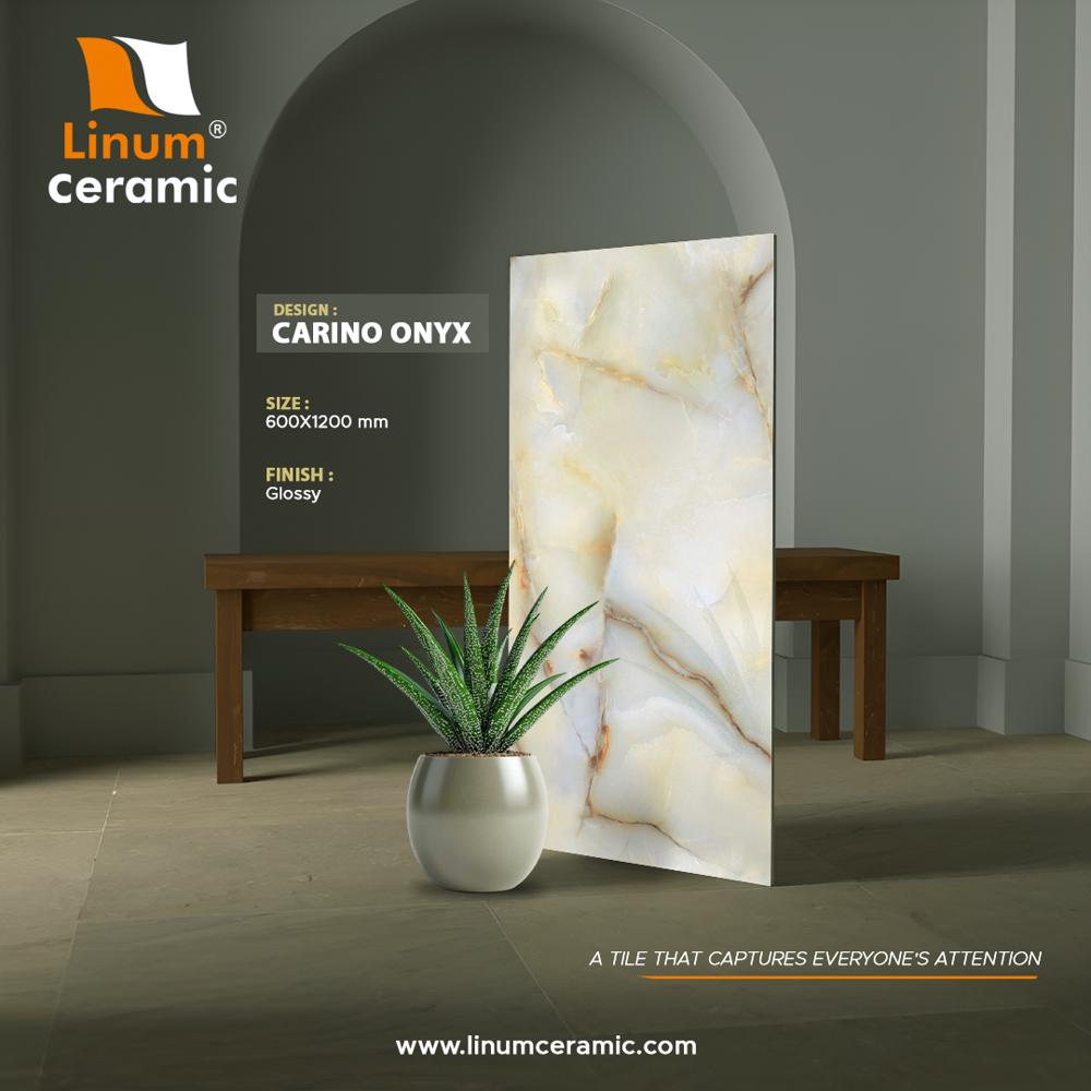 600x1200 MM Canary Green Glossy Finish Tile