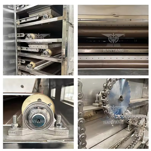 Export Industrial Continuous Food Dehydrator Equipment Fruit Vegetable Mango Cassava Coffee Bean Mesh Belt Dryer - Material: Stainless Steel