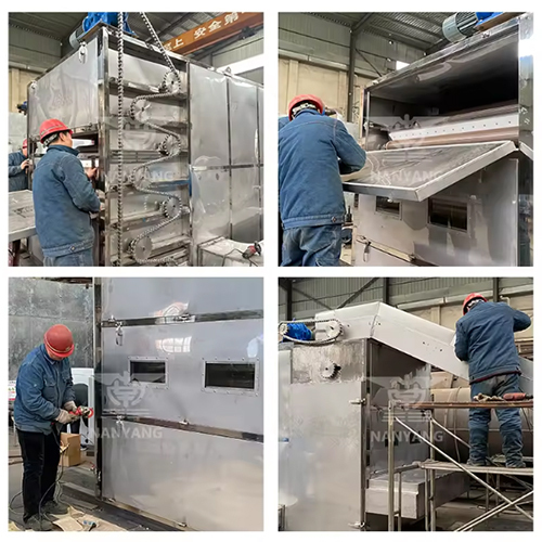 Multifunctional Large Capacity Fruit Dryer Vegetable Drying Machine Cassava Yam Mesh Belt Dryer - Material: Stainless Steel